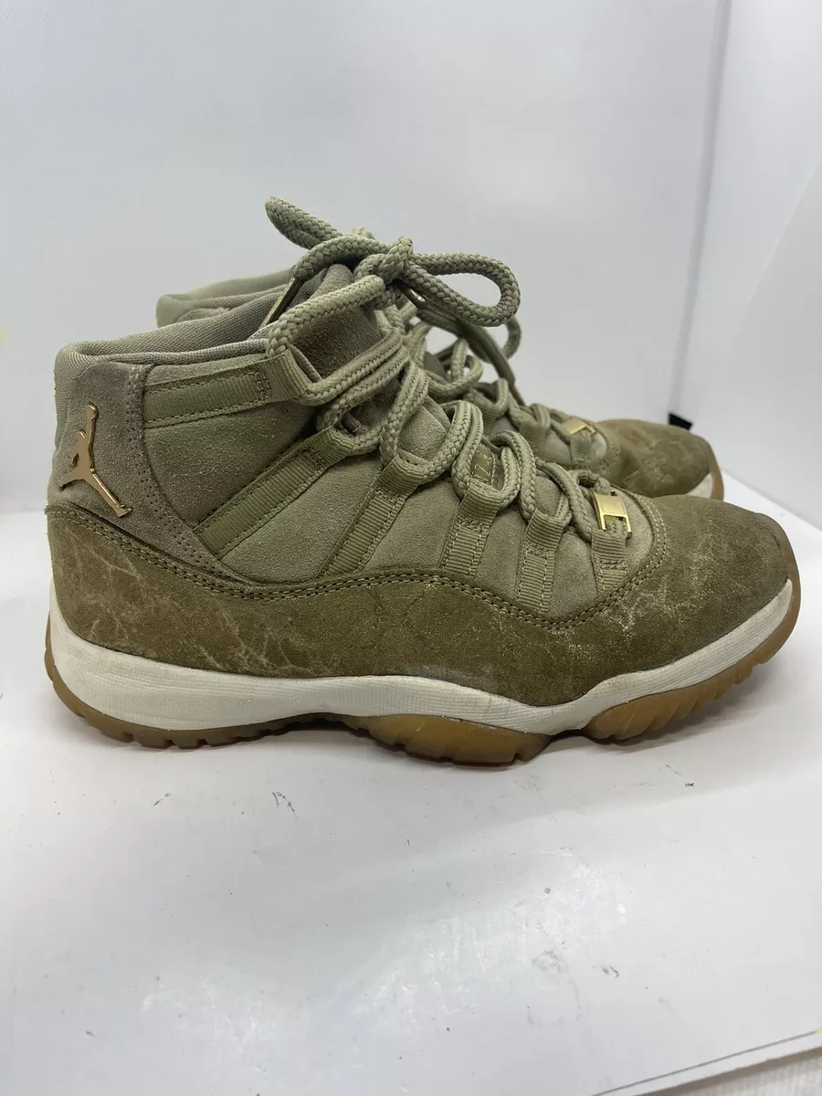Nike Womens Air Jordan 11 AR0715 200 Beige Basketball Shoes Sneakers Size 7 M5.5