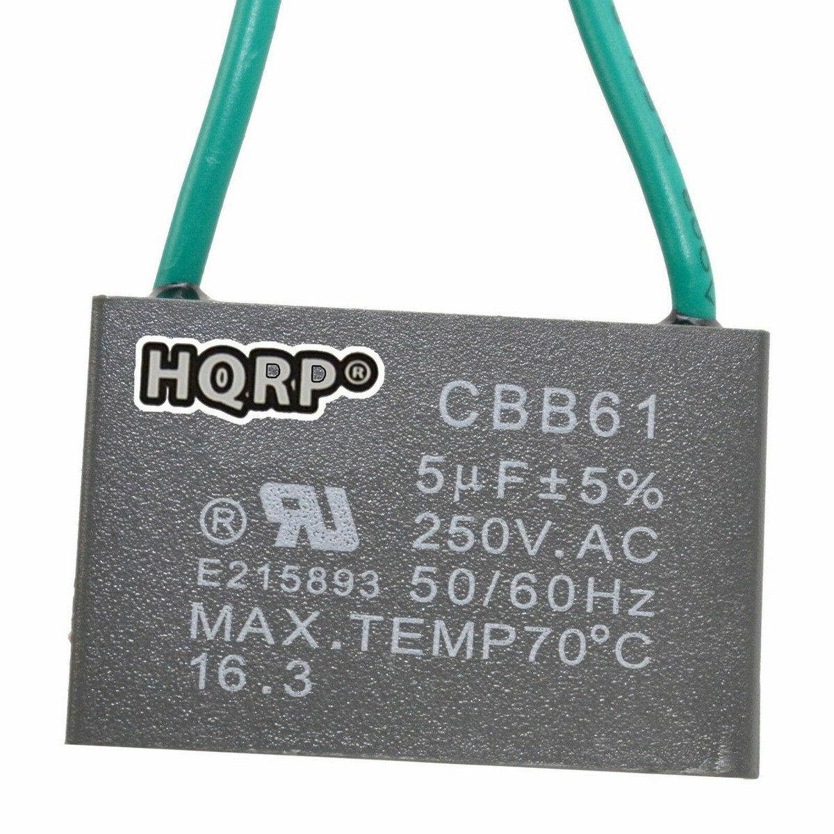 CBB61 250V Motor Run Capacitor For Fans – 1.5 To 45 UF, 2-Pin, Flush Mount 6 thumbnail image