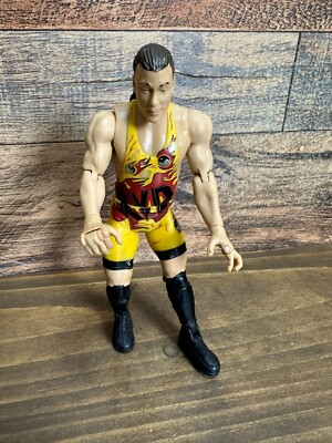 2005 WWE Deluxe Aggression Rob Van Dam Action Figure Jakks Pacific Yellow Suit