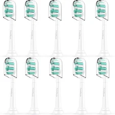 10 Pack Replacement Brush Heads Snap-On For HX9024 Sonicare NEW
