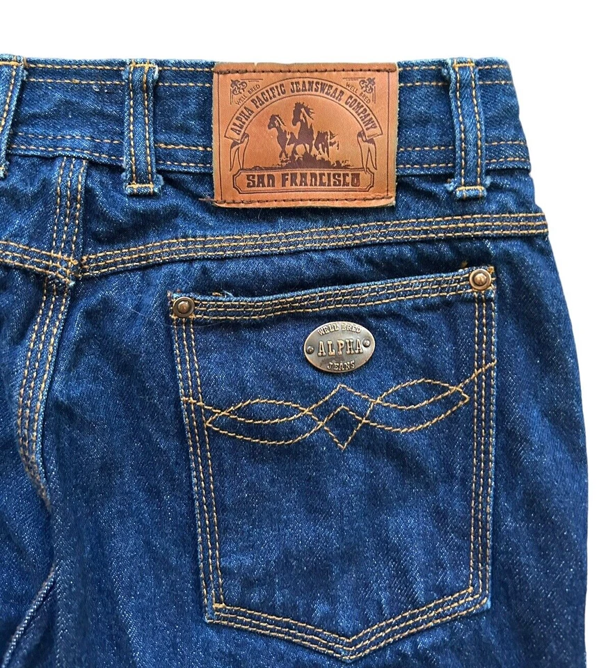 Jeans Alpha Vintage San Francisco Azul Estilo Levi's Clásico EE. UU. Para hombres 32 Foto 3 de 4