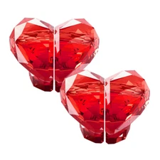 2PCS Toilet Tank Buttons Love Heart Flush Buttons Toilet Button Aid Press Button