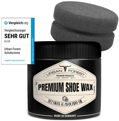 SPARSET Schuhcreme Schuhwachs 250ml farblos mit Bienenwachs mit Schwamm