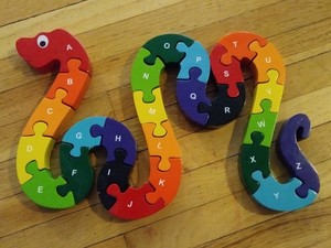 snake alphabet puzzle