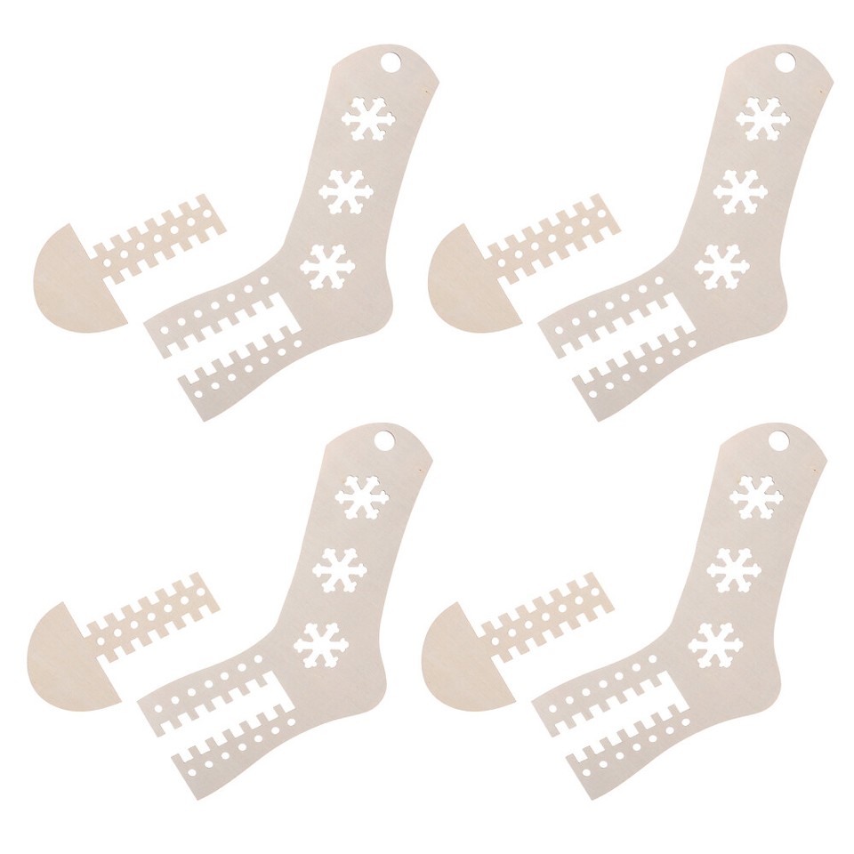 4pcs Sock Blockers Knitting Sock Ruler Tool Diy Knitting Model