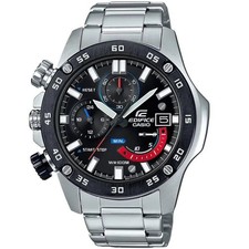 Casio Edifice Men's Watch EFR-558DB-1AV Chronograph Black Dial Stainless Steel