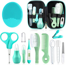 Baby Grooming Kit, Infant Safety Care Set with Hair Brush Comb Nail Clipper N...