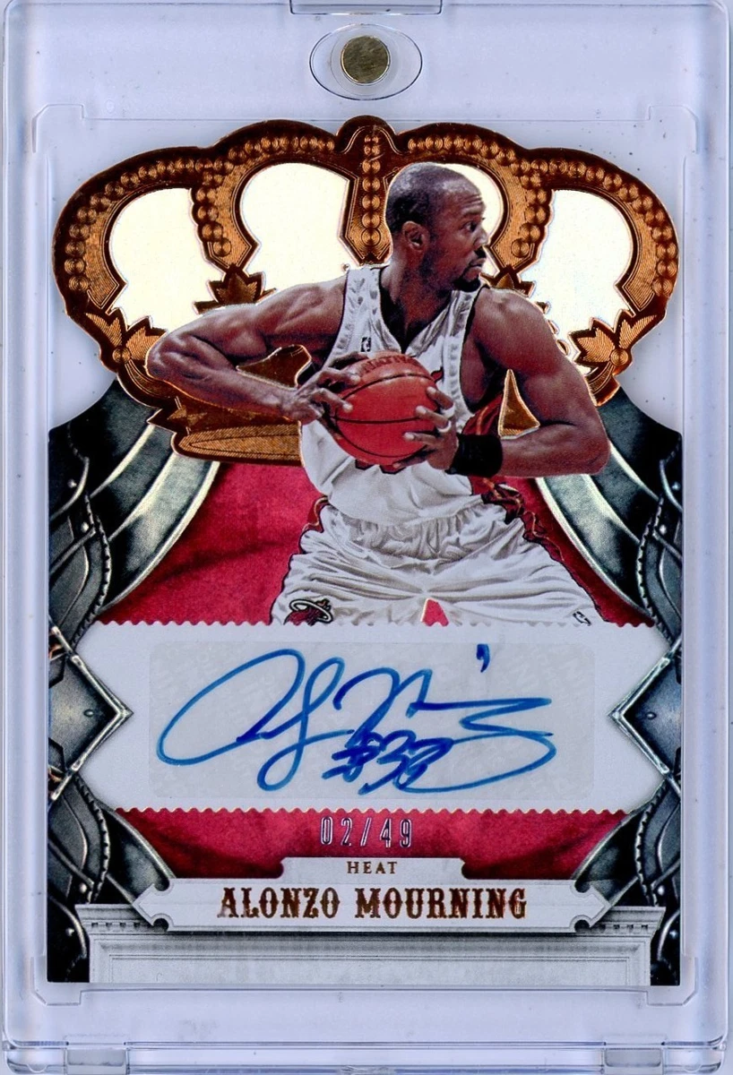 Panini Alonzo Mourning Basketball Autographed Sports Trading Cards
