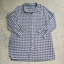 Simply Vera Vera Wang XXL Plaid Flannel Collared Button Front