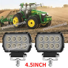 2x 4inch LED Headlight 12V IP68 Work Lights fit Various JCB JOHN DEERE Tractor