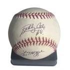 Atlanta Braves Coaching Staff Signed Autographed Baseball Bobby Cox Mazzone