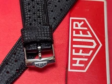 Heuer buckle authentic Long Tropic band 22mm 1970s NOS for Monaco or Silverstone
