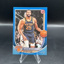 2025-26 Topps Bowman Basketball Mikal Bridges #152 Blue /150 Knicks