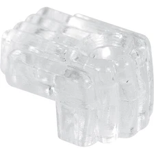 Mirror Clips MP9003-25 25 Pack 1/4 In. Offset Clear with Fasteners
