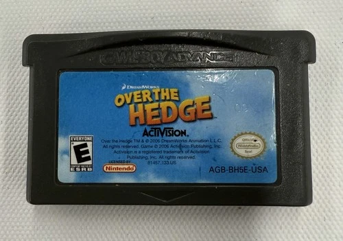 Game Boy Advance Over The Hedge Game Only