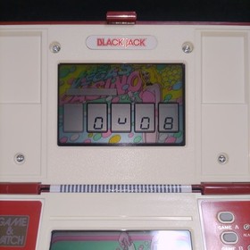 Nintendo Game & Watch Black Jack BJ-60 Multi Screen 1985 [Polarizing Replaced]