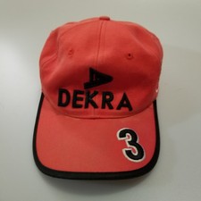 Vintage DEKRA Ferrari Michael Schumacher Hat Cap Formula 1 Racing 1998 Red 90s