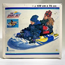 Intex The Sport Set SNO-BOGGAN Inflatable Snow Sled Tube 60" x 30" New, Open Box