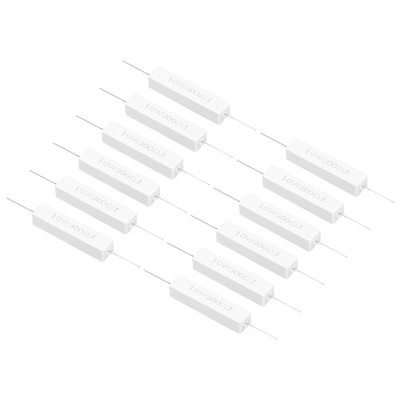 12 Pcs 300 Ohm Resistors, 10W Power Ceramic Cement Resistor Kit Tolerance 5%