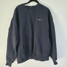VTG Gant USA MEN'S Sweatshirt Large Blue Long Sleeve Heavy Cotton Pullover