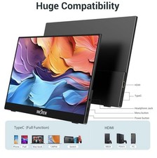 InnoView Portable Monitor, 15.6 Inch FHD 1080P HDMI USB C Second External
