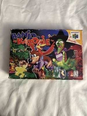 Banjo-Kazooie Nintendo 64 Platformer by Rareware with Box and
