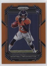 2022 Panini Prizm Rookies Orange Prizm /249 Montrell Washington #356 0iz7