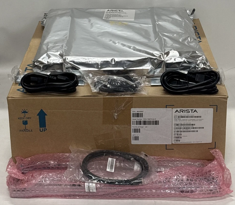 New Arista DCS-7050TX-64-R 48x RJ45 1/10GBASE-T 4x 40GbE QSFP+ Switch 2x AC PSU - Image 2 of 4