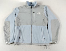The North Face Fleece Jacket Womens Medium Gray Blue Full Zip Outdoor Gorpcore
