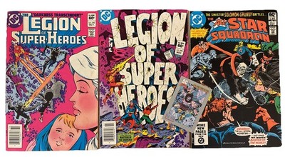 DC Super-Team Comic Lot: All-Star Squadron #3, Legion of Super-Heroes #292, #293