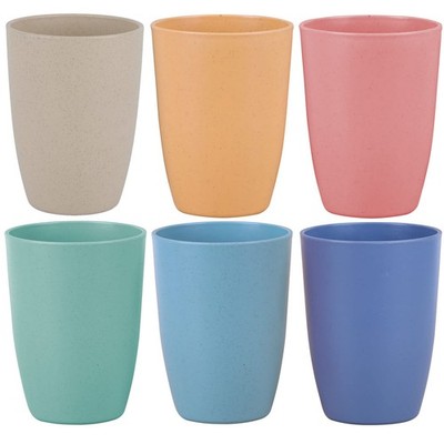 LuckyZone Wheat Straw Reusable Cup 12 oz - Unbreakable Drinking Glasses Sets ...