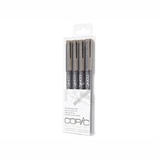 Copic Multiliner Waterproof Pigment Ink Pens, Set of 4 JAPAN IMPORT