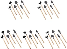 10 Sets Mini Tool Shovel Indoor Plant Gardening Tools Wooden Handle Weeding Trow