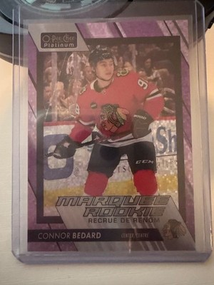 2023-24 O-Pee-Chee Platinum - Marquee Rookies Connor Bedard #201 Violet...