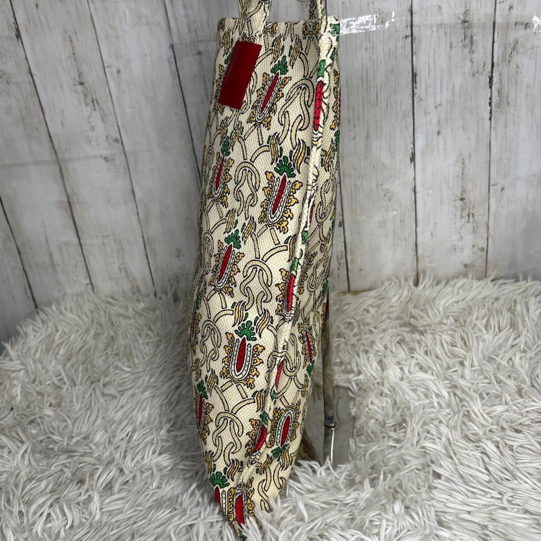 GUCCI Garden Tote Bag White Canvas Unisex A4 Limited Edition Authentic thumbnail 7