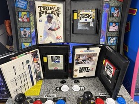 Sega Genesis 5 Lot: Madden + NHL 94 + Triple Play + World Series + Super Hang-On