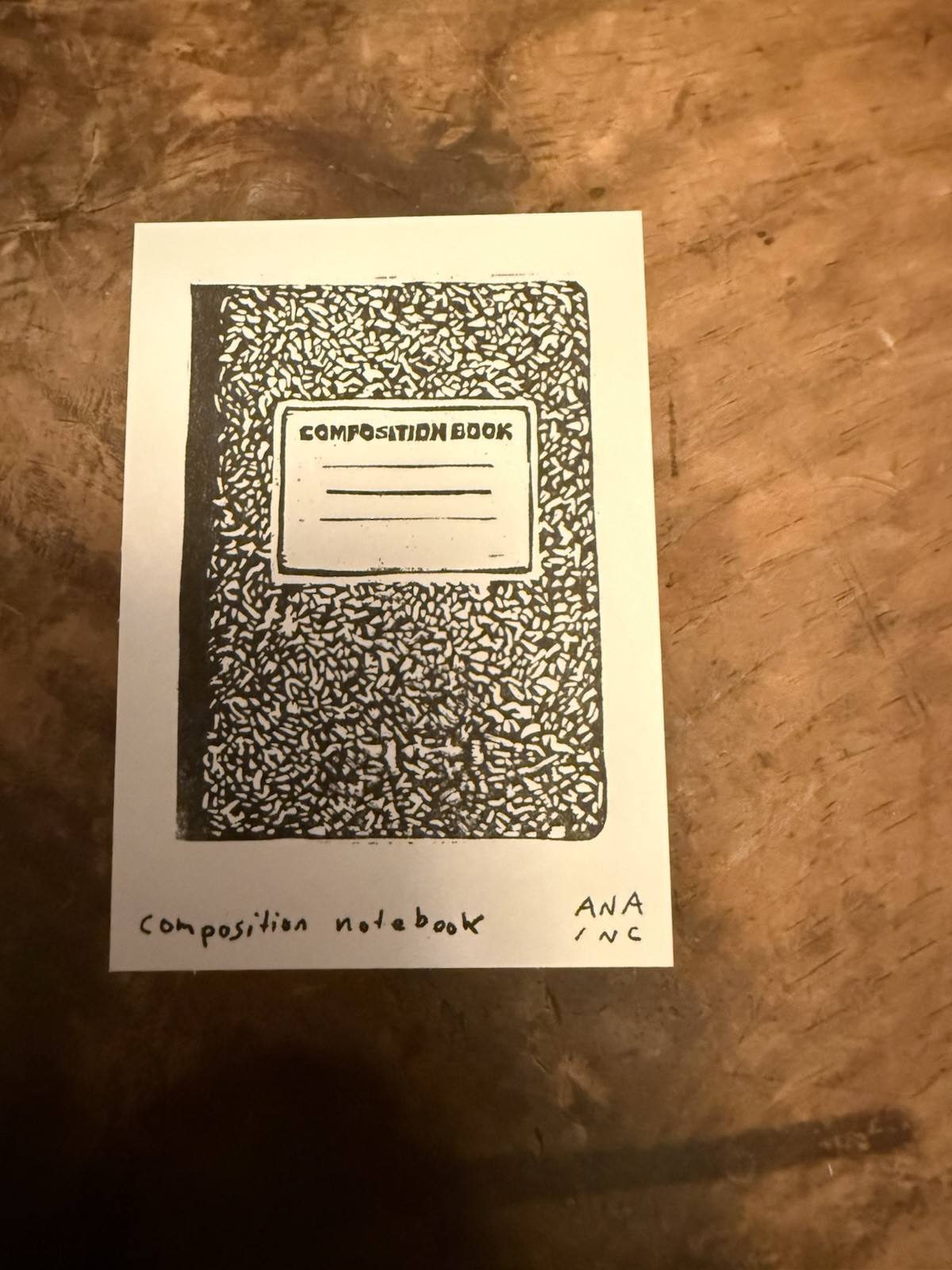 Ana Anastasia Inciardi Mini Print - Composition Notebook