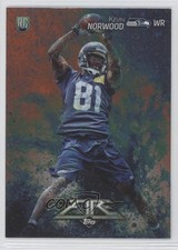 2014 Topps Fire Rookie Foil Flame Kevin Norwood #123 3j2