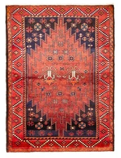 4'10" x 6'6" Vintage Hand Knotted Area Rug Traditional Oriental Wool Carpet