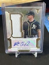 2018 Triple Threads Single Jumbo Relics Silver 51/75 Matt Chapman Auto 0sm9