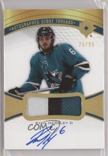2021-22 Upper Deck Ultimate Collection Debut Threads 75/99 Ryan Merkley Auto xj3