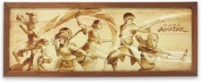 Avatar The Last Airbender Action Scene Framed Wood Wall Decor