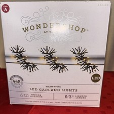 WONDERSHOP LED Smooth Mini String Lights 100ct Warm White Wire Indoor/Outdoor