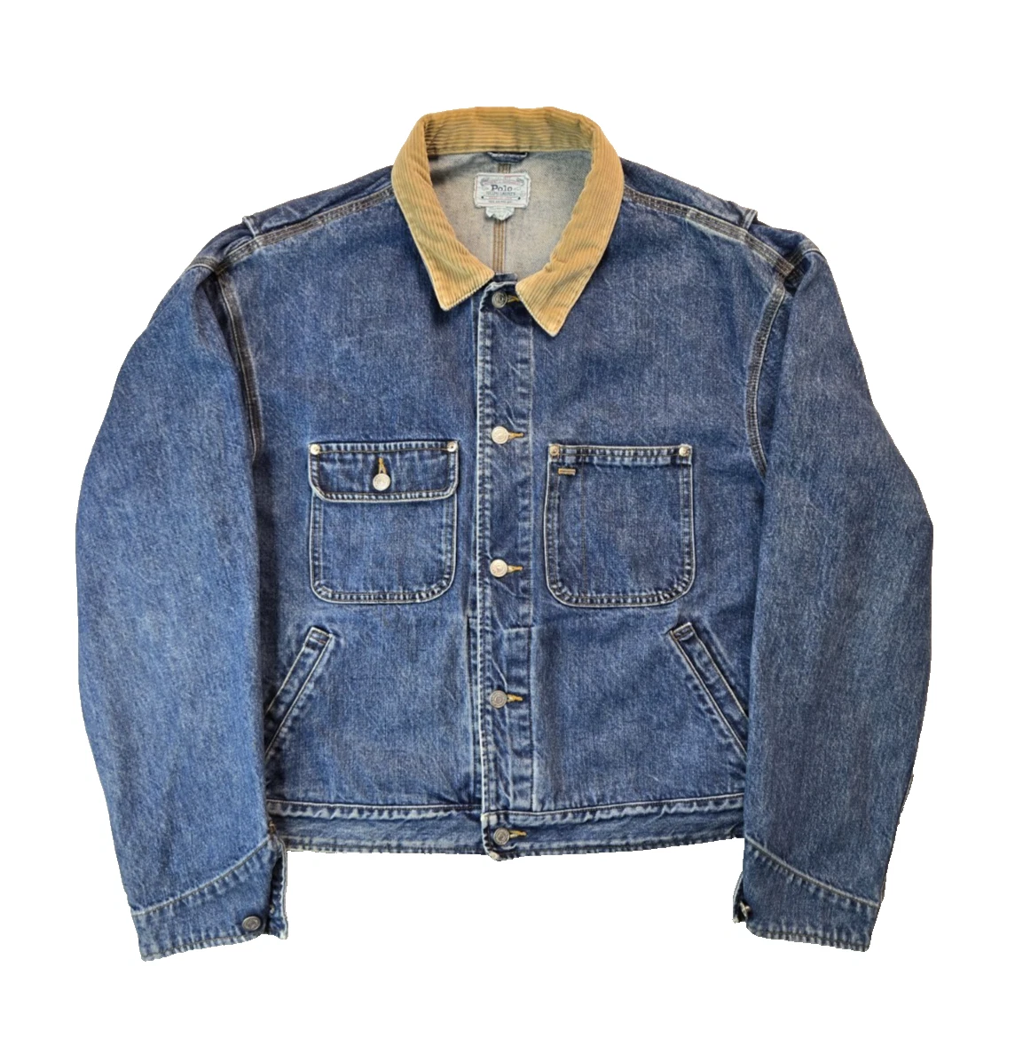 vintage polo ralph lauren denim jacket products for sale | eBay