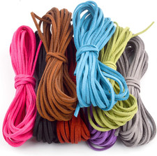 Jdesun 40 Yards 3Mm Leather Cord Suede String for Bracelet Necklace Beading Jewe