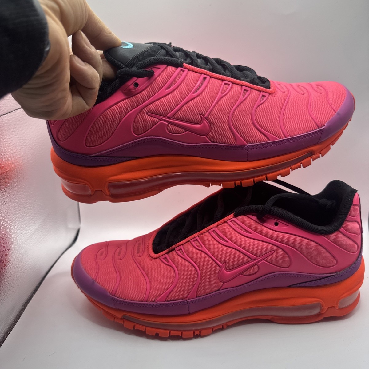 Size 8 - Nike Air Max Plus 97 Racer Pink AH8144-600 @BoxNo.22 | eBay
