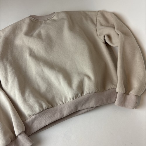 Girls Halloween Pullover sweatshirt size medium cream color pumpkin candy - Picture 11 of 11