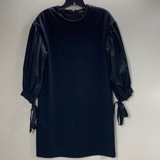 Express Black Puff Sleeves Mini Women's Dress Size XS