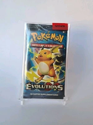 Booster Pokemon Xy 12 Evolution Raichu Non Pesé Non Trié Sous Security Seal - Photo 1/2