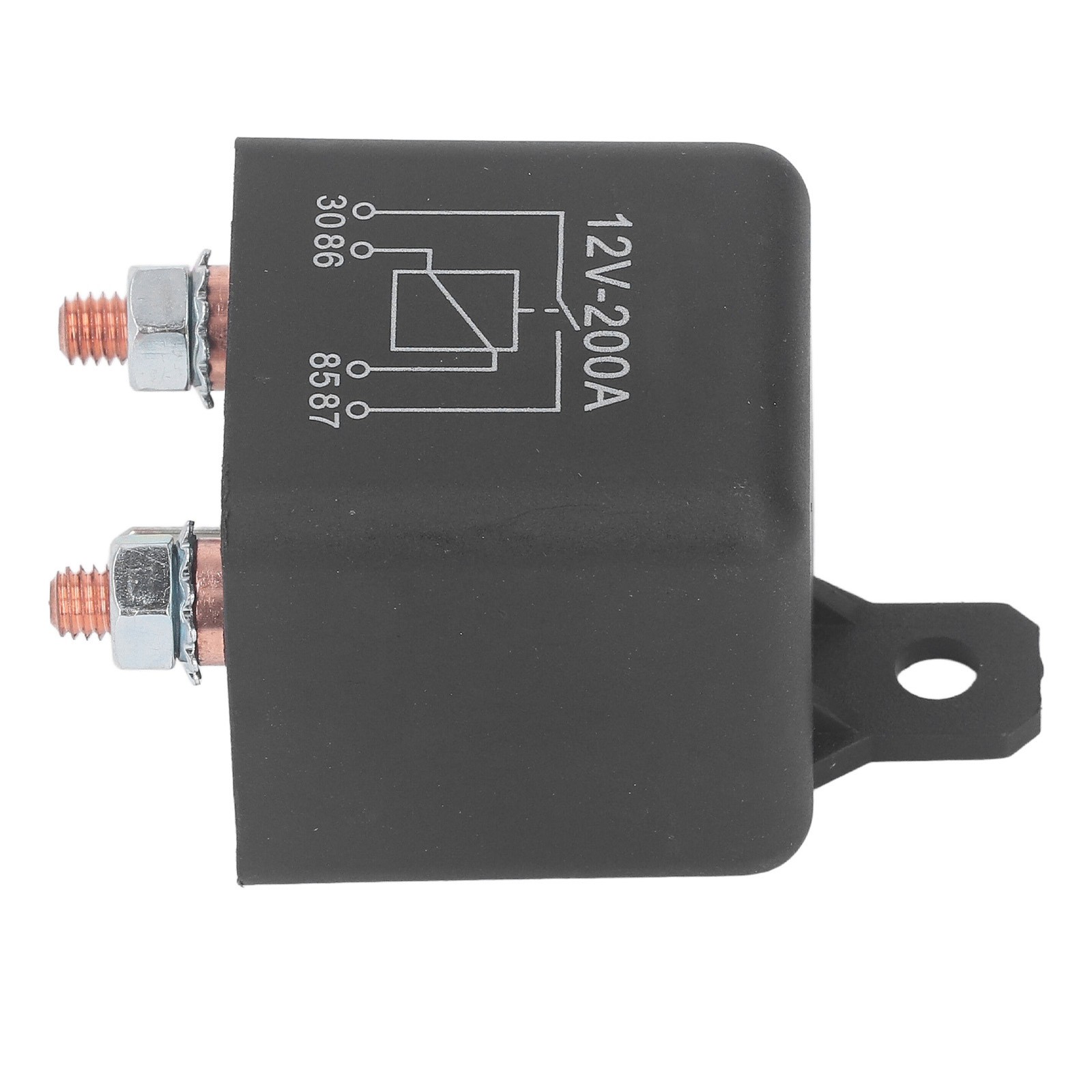 Starter Solenoid DC 12V 200A Car Start Relay Waterproof Brass Coil W/.
